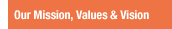 Our Mission, Values & Vision