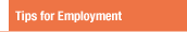 Tips for Employment