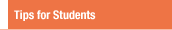 Tips for Students